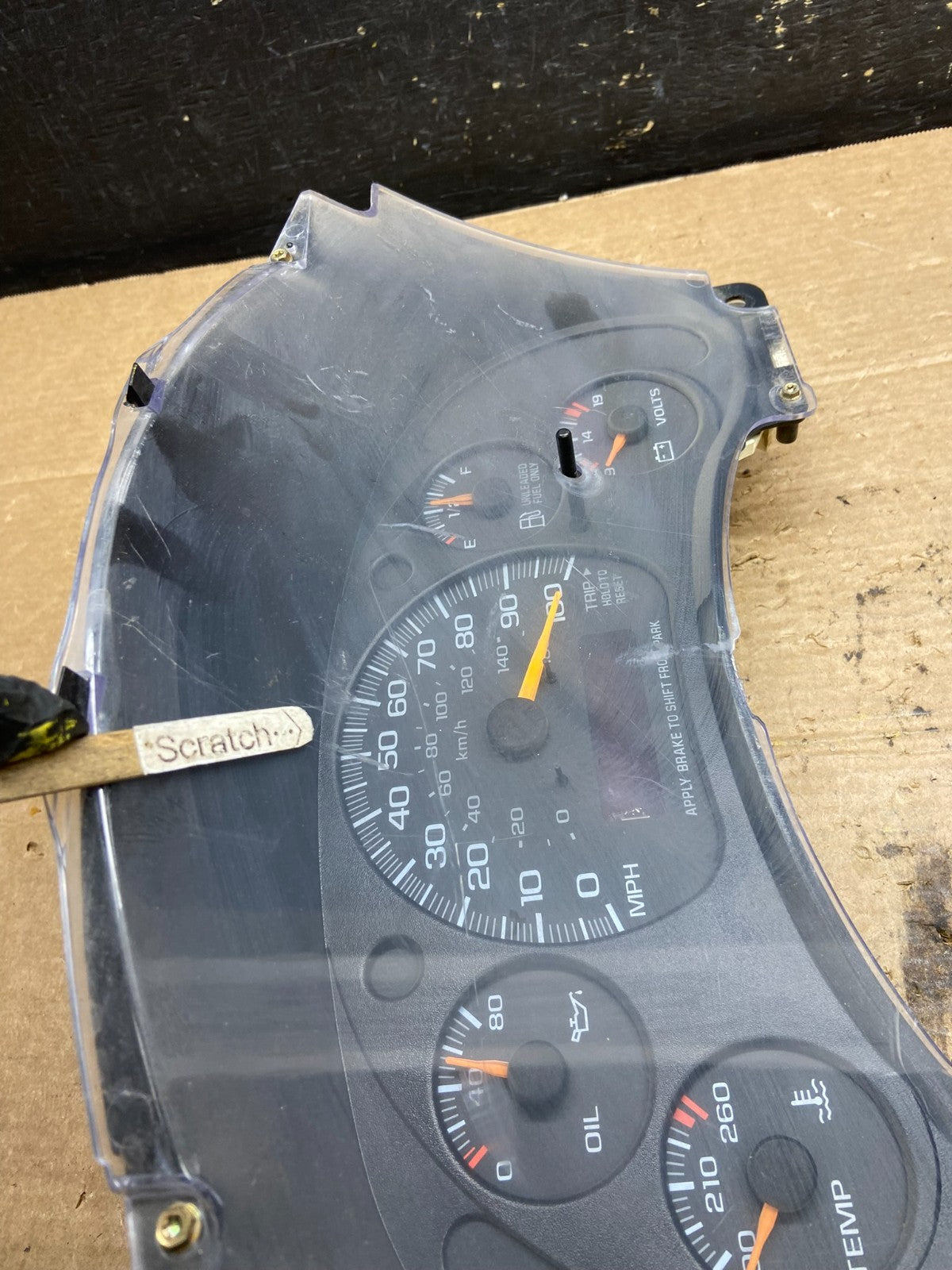 1996 to 2000 Chevrolet Express Speedometer Cluster Gauge OEM W9816 DG1