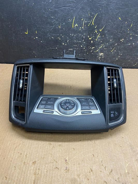2009-2014 Nissan Maxima Center Console Climate Control Radio Bezel OEM Z4198 `DG0