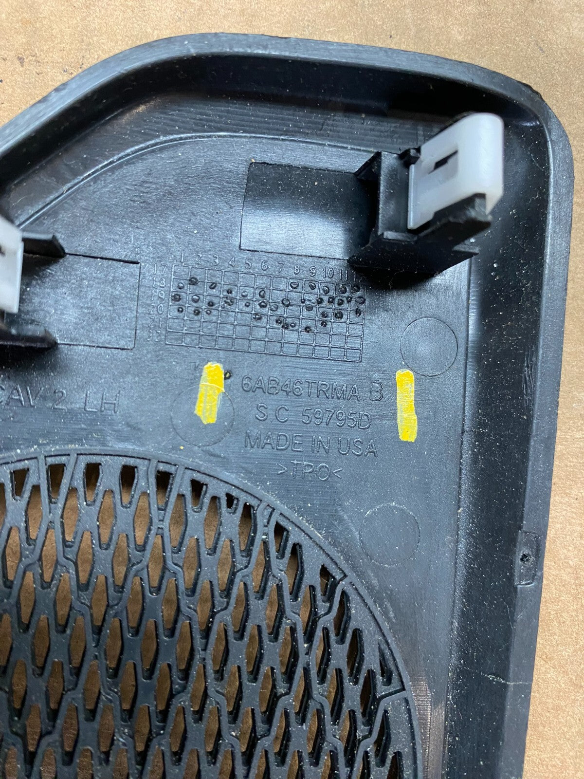 2018 2019 2020 2021 Jeep Wrangler Left Driver Speaker Cover A0418 DG12