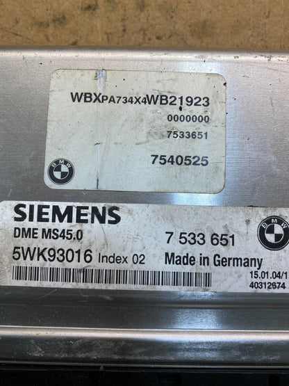 2004 2005 2006 Bmw X3 ECU ECM Engine Control Module Computer ac7004 DG2