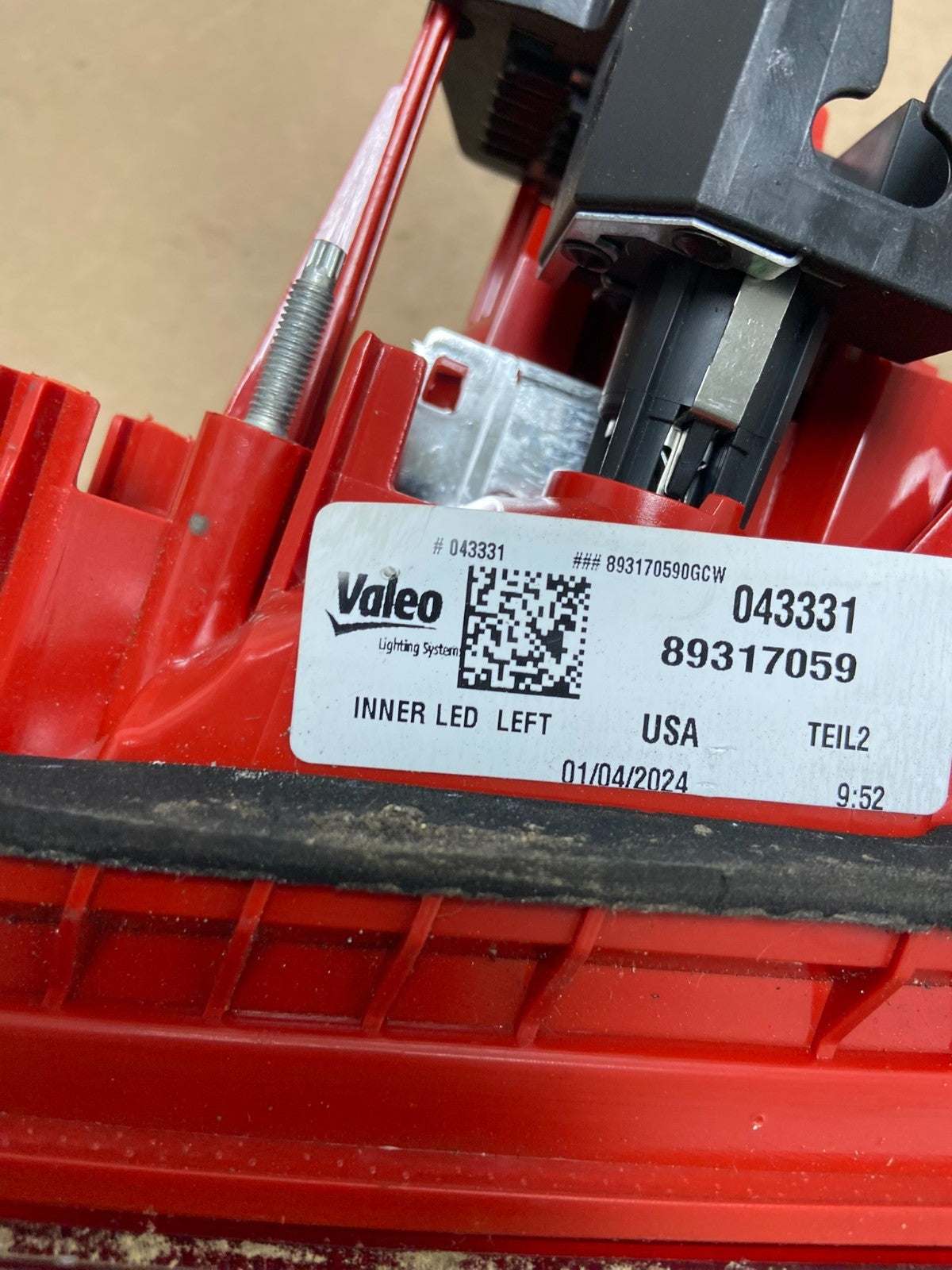 2006 - 2008 Audi A6 Avant Wagon Left Driver LH Inner Tail Light AF5086 DW6