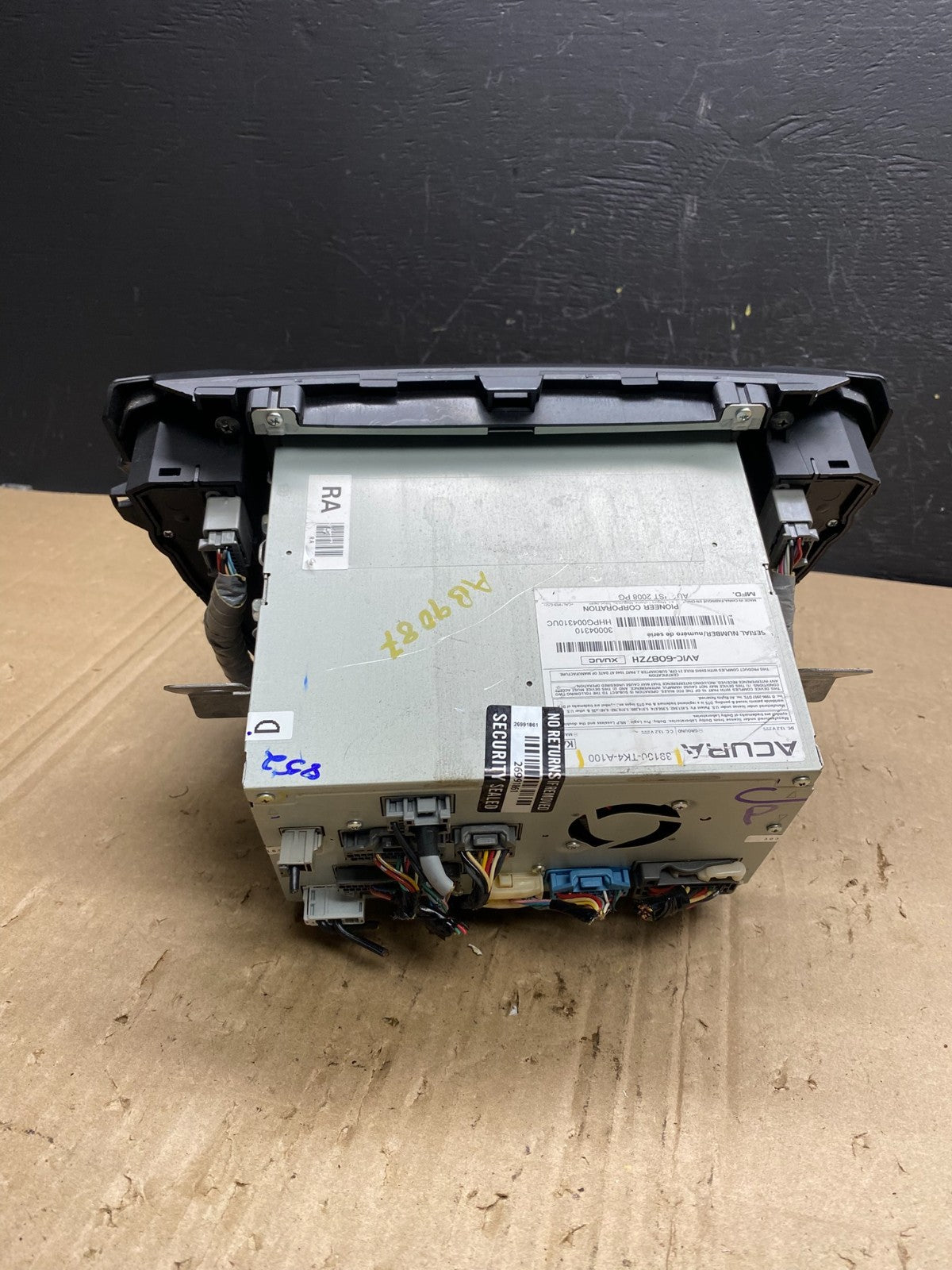 2009 2011 Acura TL AM FM CD MP3 DVD Navigation Radio Player Receive AB9087 DG3