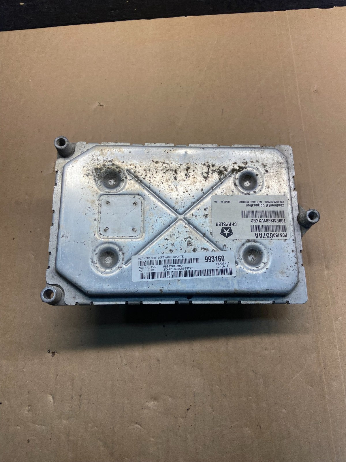 2012 Dodge Grand Caravan Town & Country ECM ECU Engine Computer AG1587 DG1