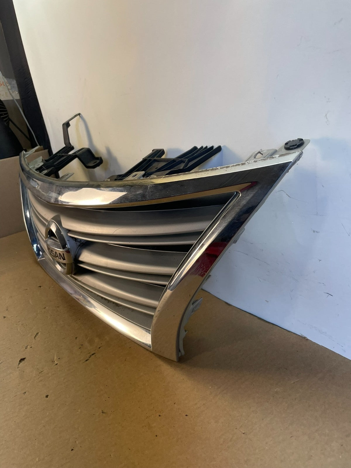2013 to 2015 Nissan Sentra Front Upper Chrome Grill Grille Aftermarket AH0378 DG1