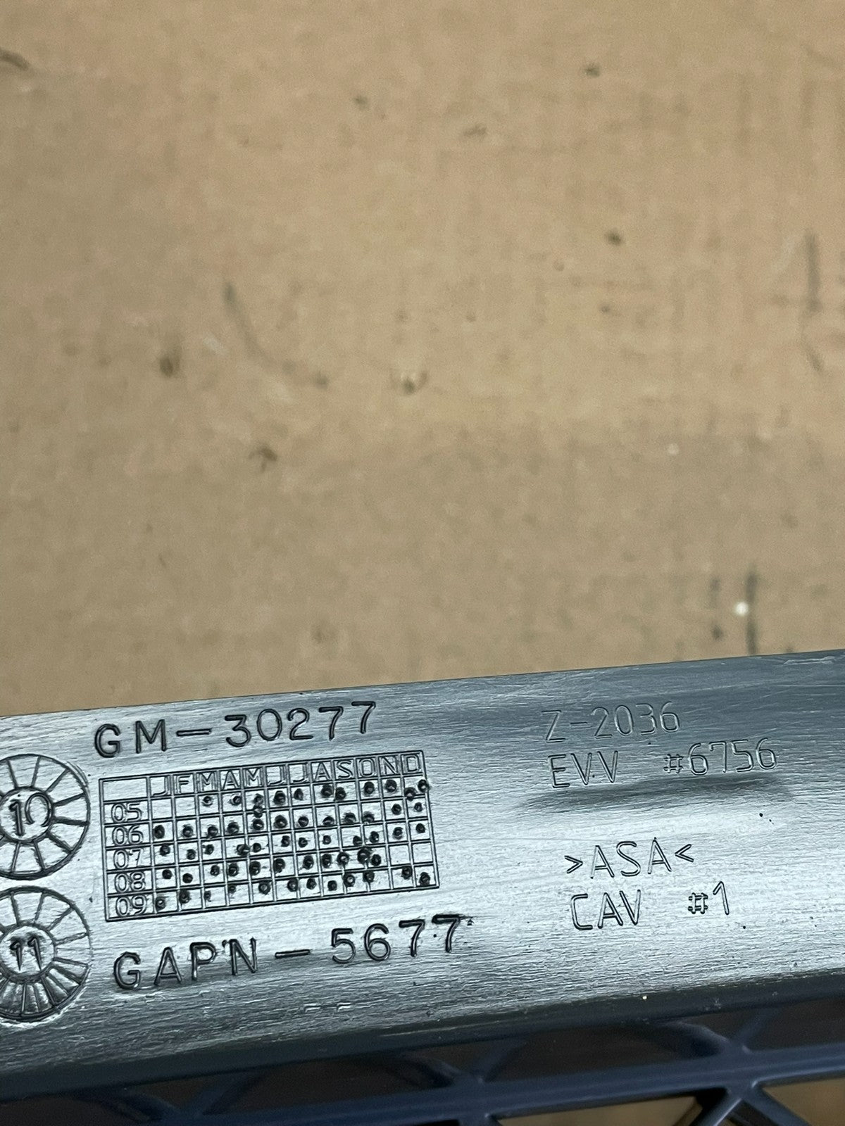 2006 to 2009 Chevrolet Trailblazer Front Upper Grille Grill Oem AB7670 DG11
