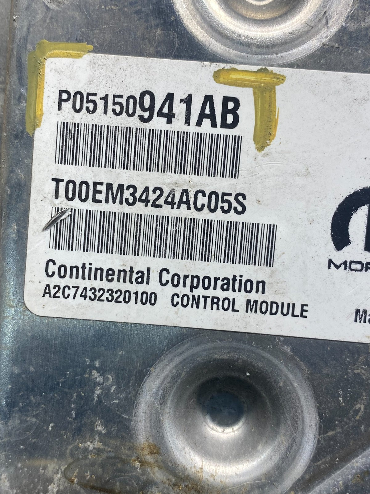 2015-2017 Jeep Compass Patriot Engine Control Module p05150941ab ECU AF6689 DW2
