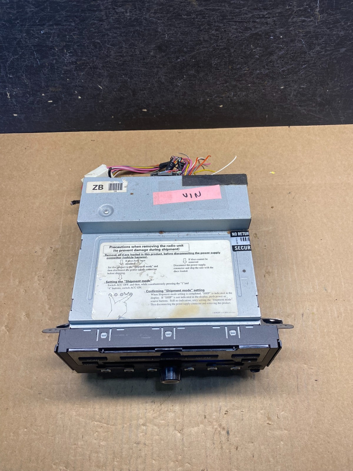 2008 to 2009 Acura RDX 6 CD DVD Satellite Radio Receiver AG7401 DG3