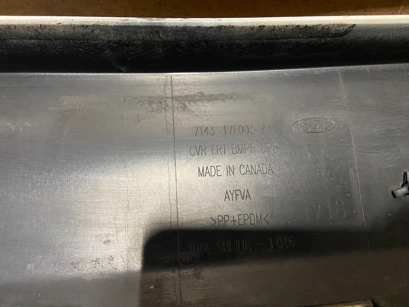 2007 to 2010 Ford Edge Front Bumper Cover Upper AB79098
