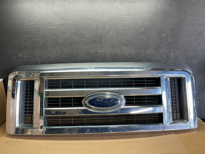 2008 to 2014 Ford Econoline E150 E250 Front Upper Chrome Grill Grille AA1899 DG0