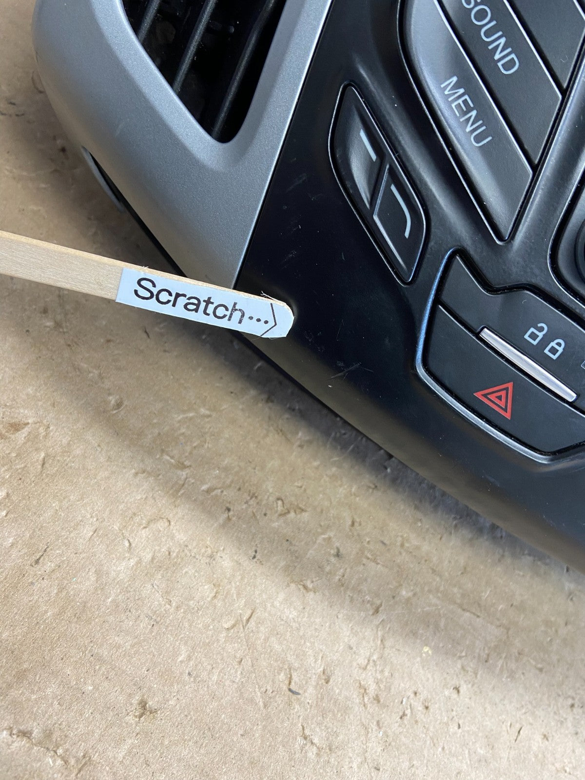 2012 to 2014 Ford Focus Radio Control Panel Trim w/ Bezel AH3815 DG7