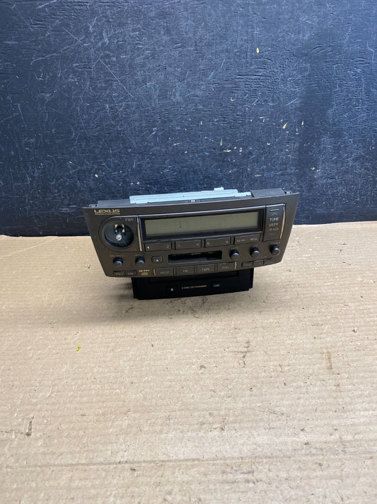 2004 - 2006 Lexus LS430 In Dash 6 Disc CD Cassette Player Radio AH3874 DG0