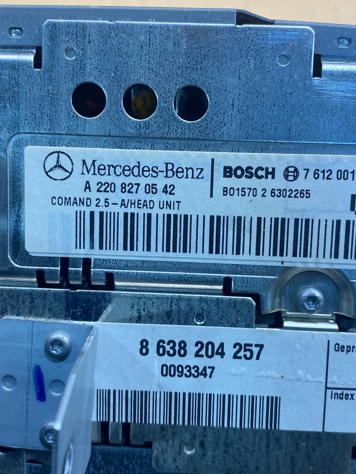 2000 2001 2002 Mercedes S430 S500 Radio Navigation Screen Display AH1739 DG7