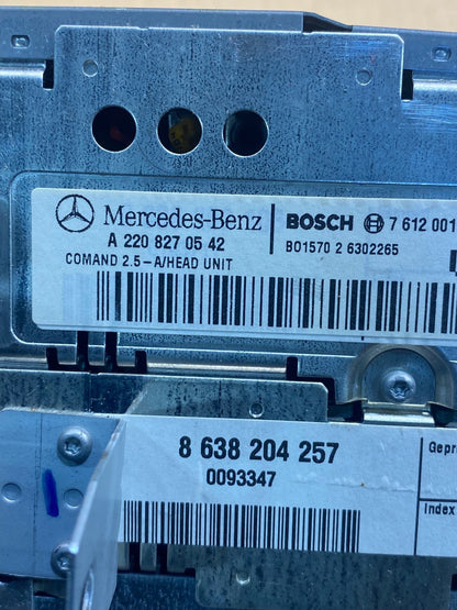 2000 2001 2002 Mercedes S430 S500 Radio Navigation Screen Display AH1739 DG7