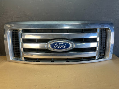 2009 to 2012 Ford F150 Front Upper Grill Grille Chrome AE8668 DG0