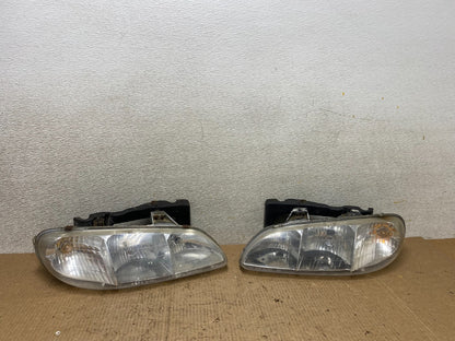 1996 to 1998 Pontiac Grand Am Left+Driver LH Side  Headlights W5350 DG0