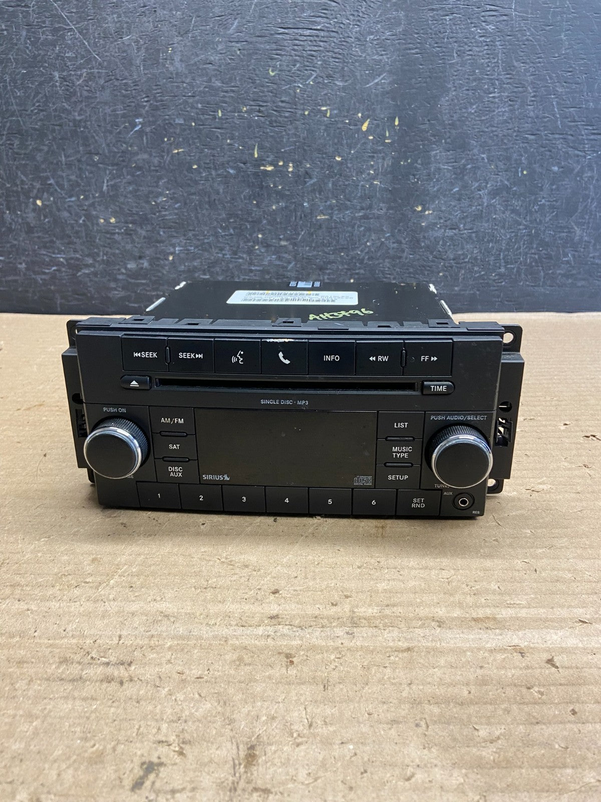 2007-2012 Chrysler Dodge Jeep Ram Radio CD MP3 AUX Receiver AH3796 DG0