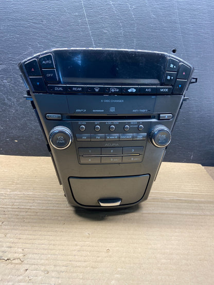 2010 to 2013 Acura Mdx Radio Stereo 6 CD Player Climate Control Pan OE AE4532 DG0