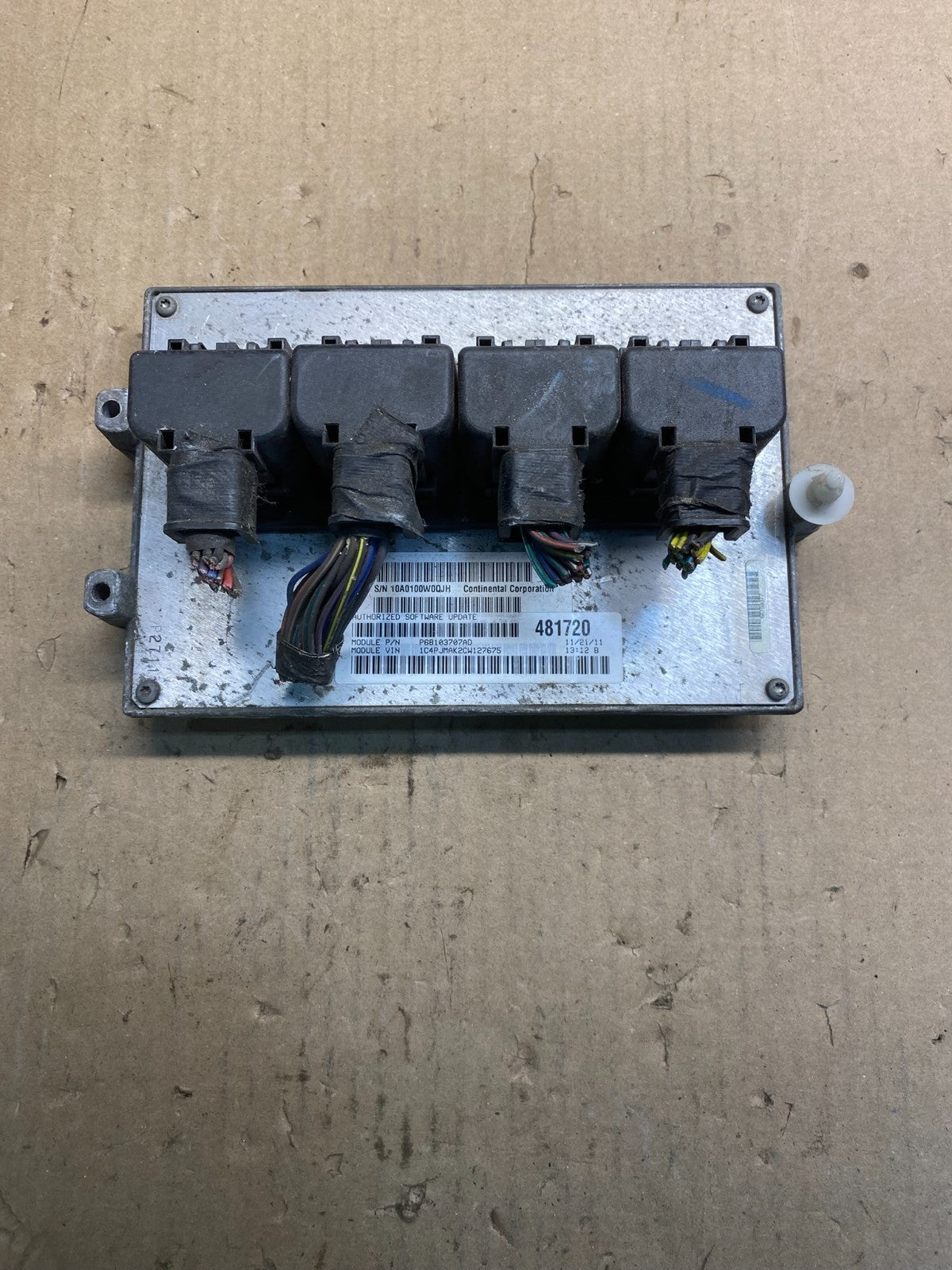 2012 Jeep Liberty 3.7L Engine Control Unit ECU ECM P68103707AD OEM AC0688 DG0