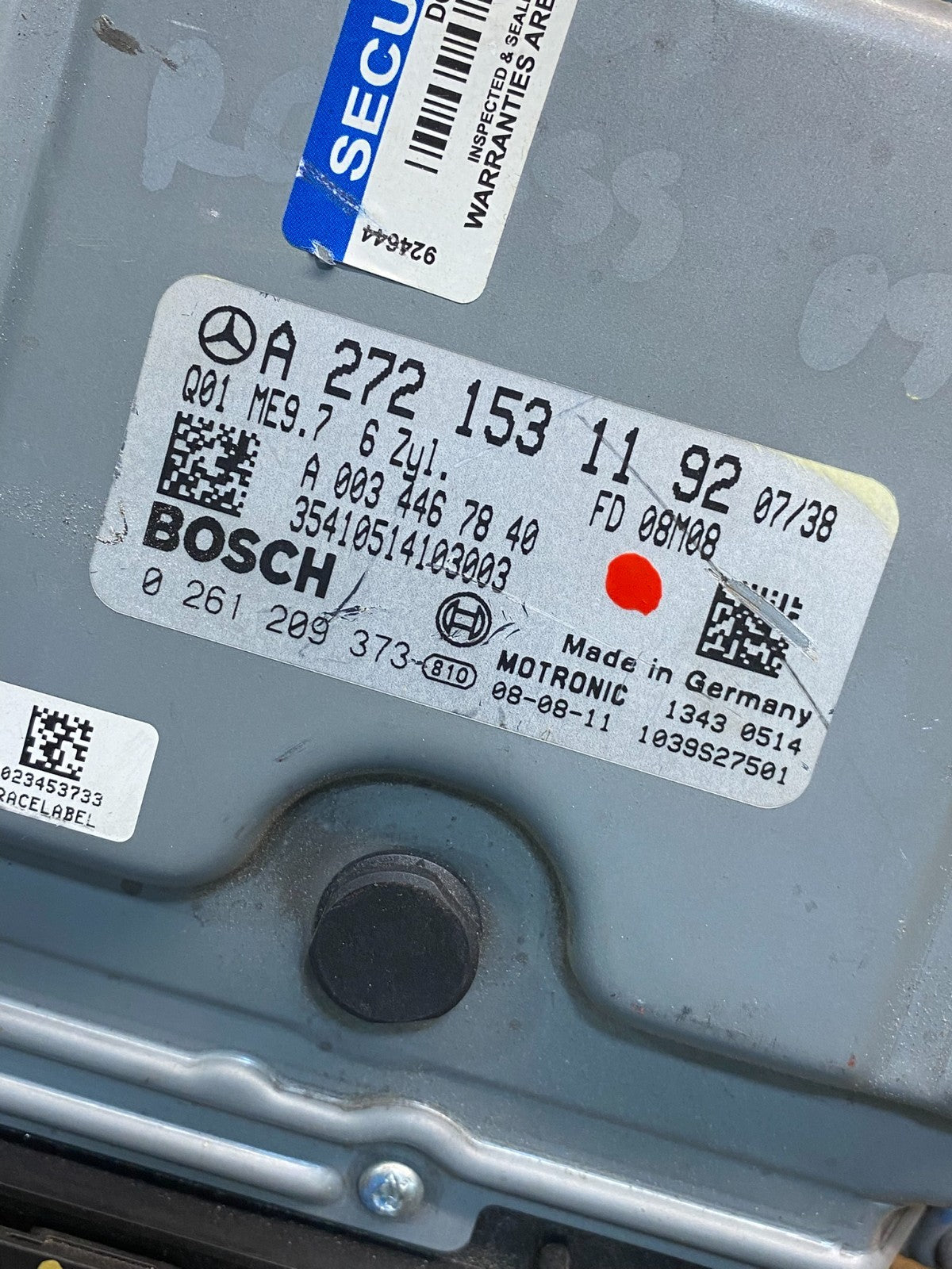 2006 to 2009 Mercedes 3.5L ECU E350 ML350 R350 Engine Computer Module ah7012 DG2