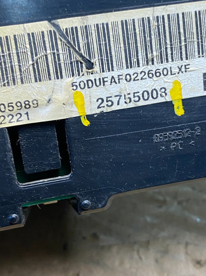 2003 to 2007 Chevrolet Express Speedometer Cluster Gauge 25755008 S8830 DG7