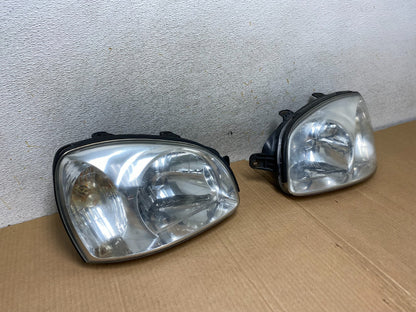 2001-2003 Hyundai Santa Fe Left+Right Headlights Halogen AI5663 DW2