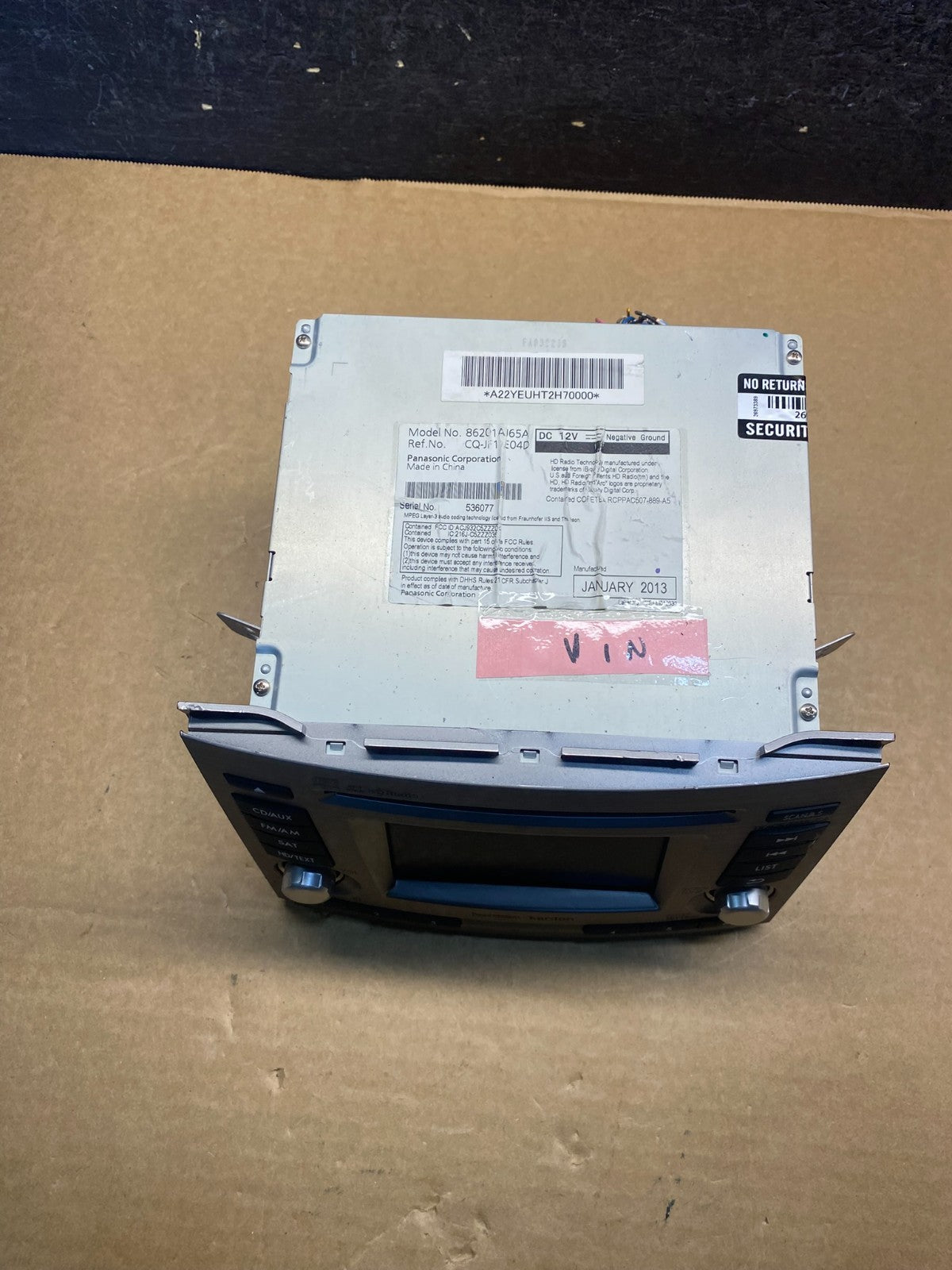 2013 to 2014 Subaru Outback Legacy Am Fm Cd Player AM/FM Radio AF6566 DW3