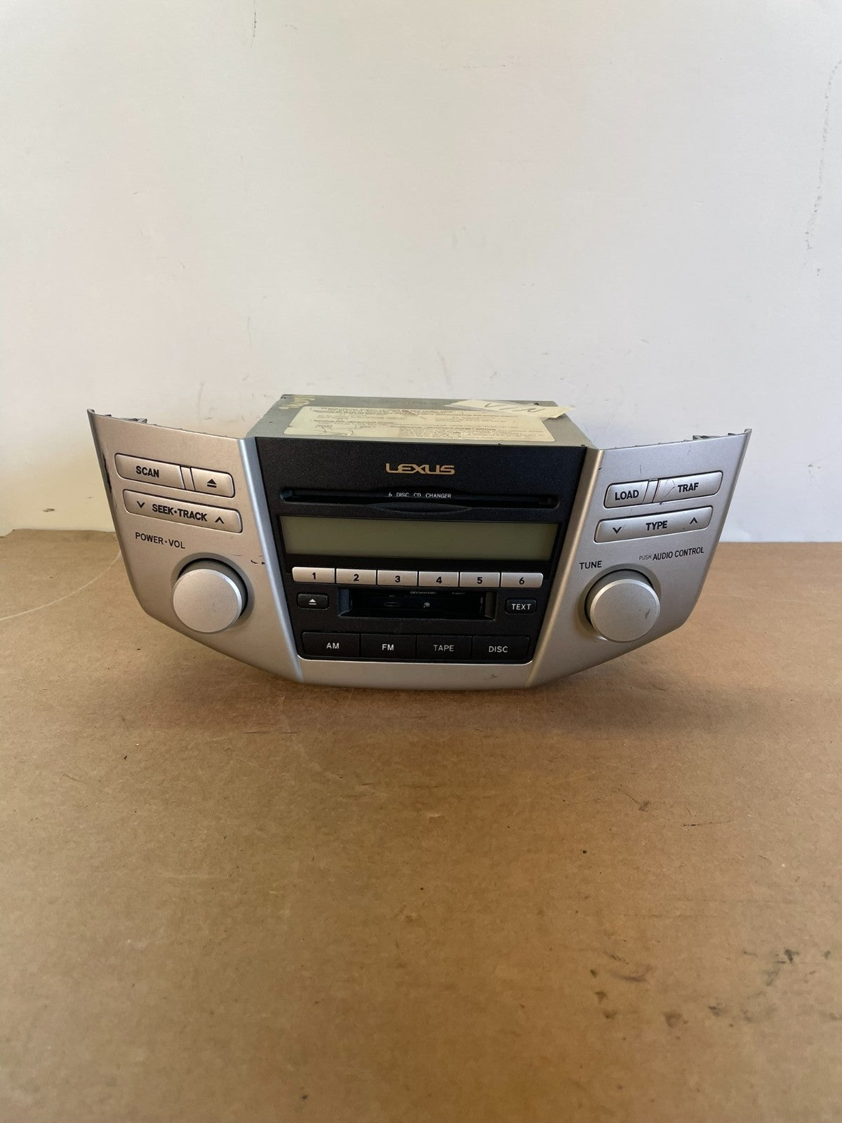 2006 Lexus RX400h Radio Casette AM-FM CD Player AG0796 DG0