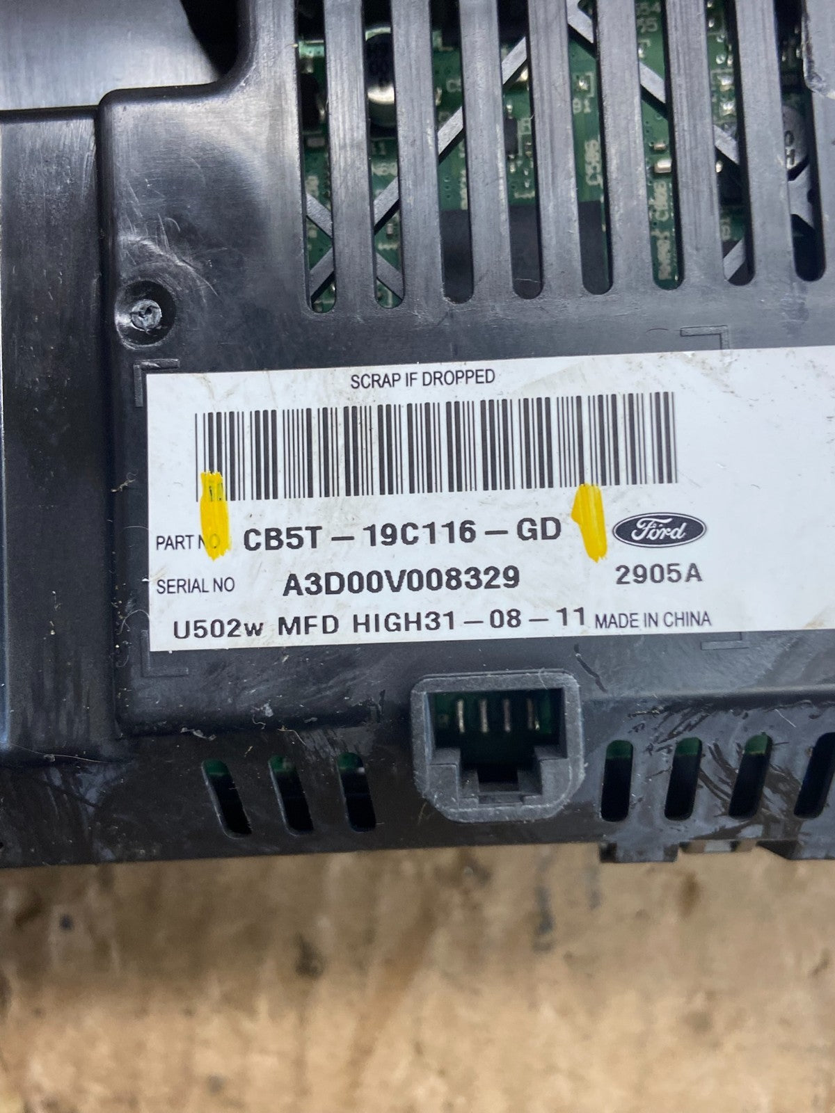 2012 - 2014 Ford Explorer Bluetooth Radio Display Screen ae4051 DG5