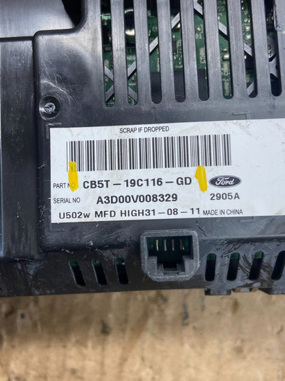 2012 - 2014 Ford Explorer Bluetooth Radio Display Screen ae4051 DG5
