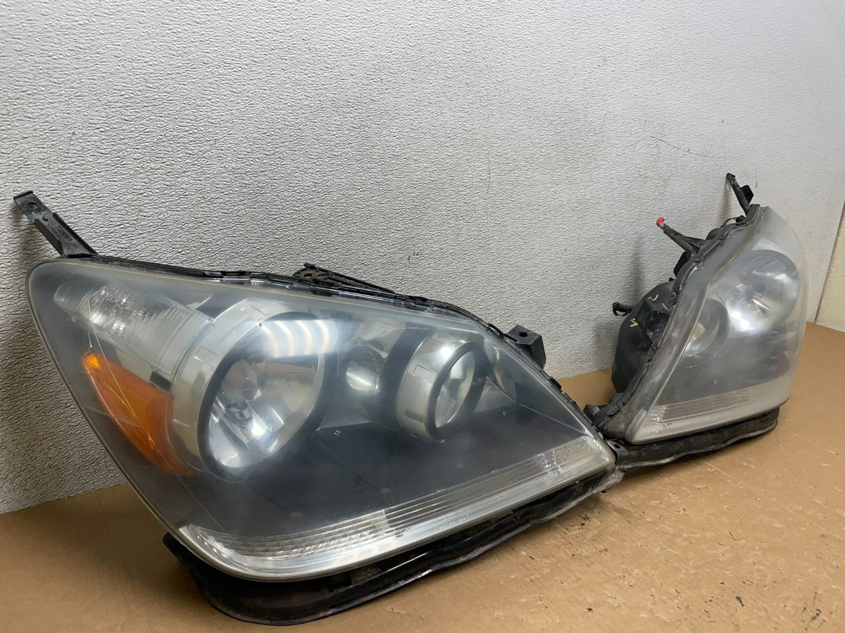 2005 2006 2007 Honda Odyssey Left+Right Set Halogen Headlights V4992 DW2