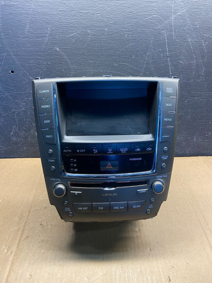 2006 to 2009 Lexus IS250 Screen Radio AM-FM CD Tuner Head Unit af9463 DG0