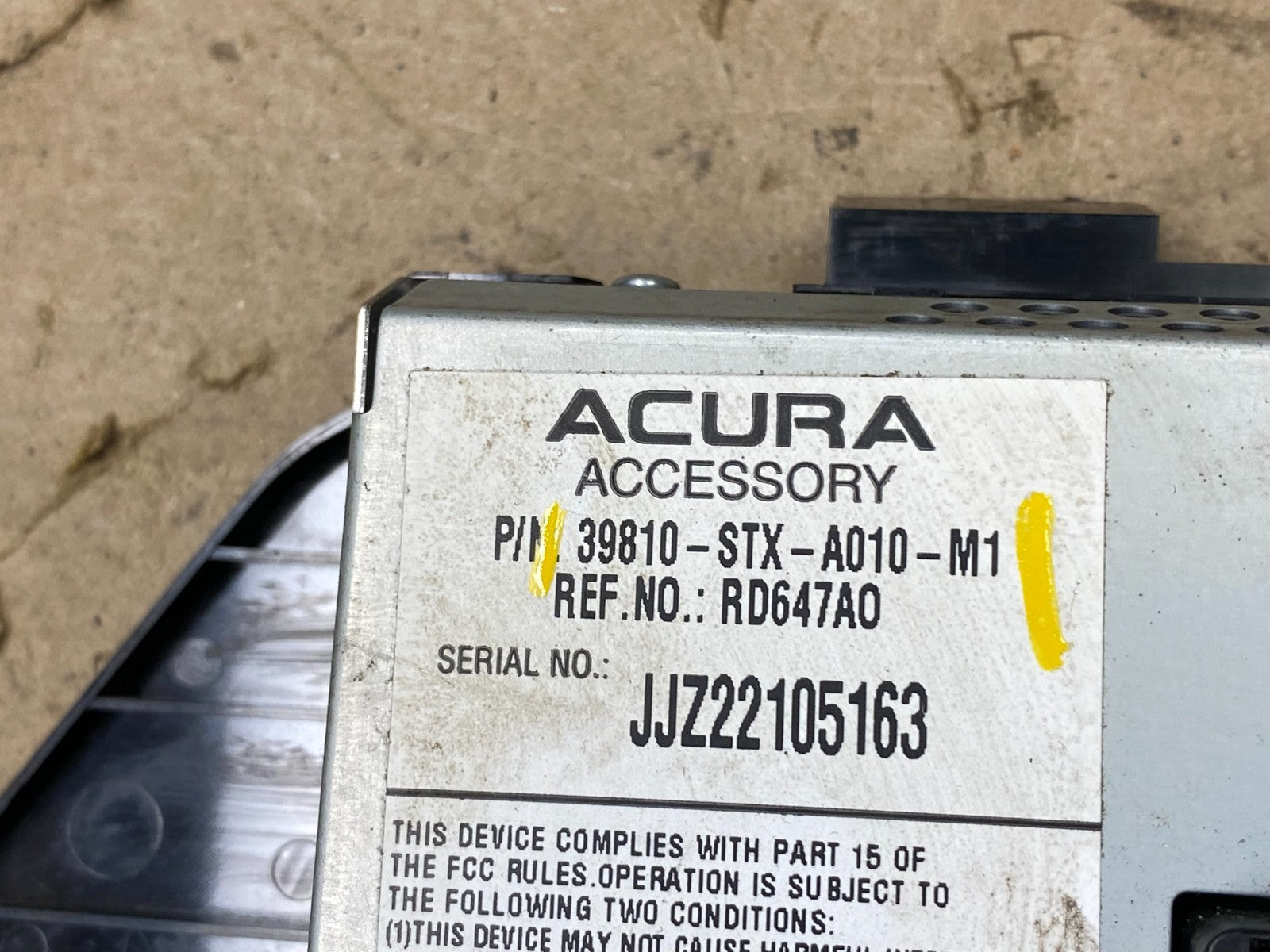 2007-2009 Acura Mdx Radio Screen Display Navi Navigation Receiver u5047 DG6