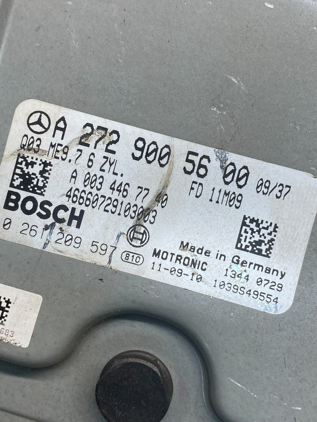 2008 to 2012 Mercedes C300 E350 Engine Computer Module ECM ECU ah7032 DG2