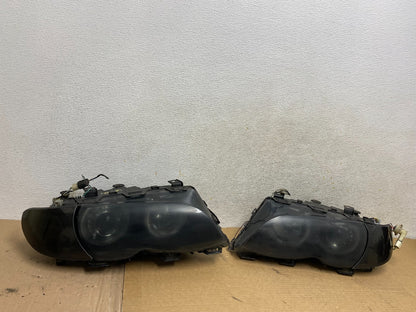 2002 to 2005 BMW 3 E46 Sedan Left+Right Set Headlights AH4177 PS1