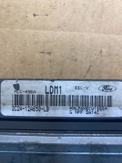 2002 Ford Van E150 E250 5.4L Engine Control Module 2c2a-12a650-lb  AC2759 DG2