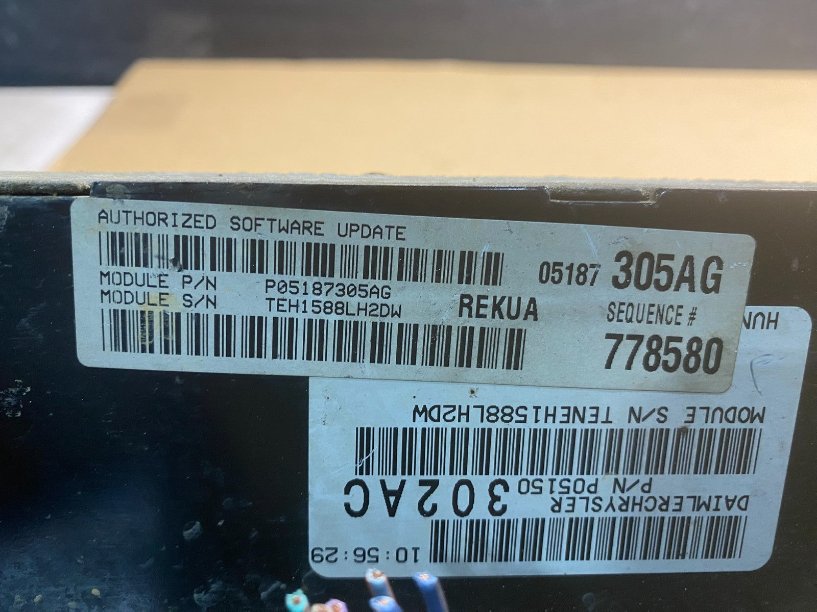 2008 Jeep Grand Cherokee Commander 3.7 Engine Computer ECU p05187305ag AC0577 DG2