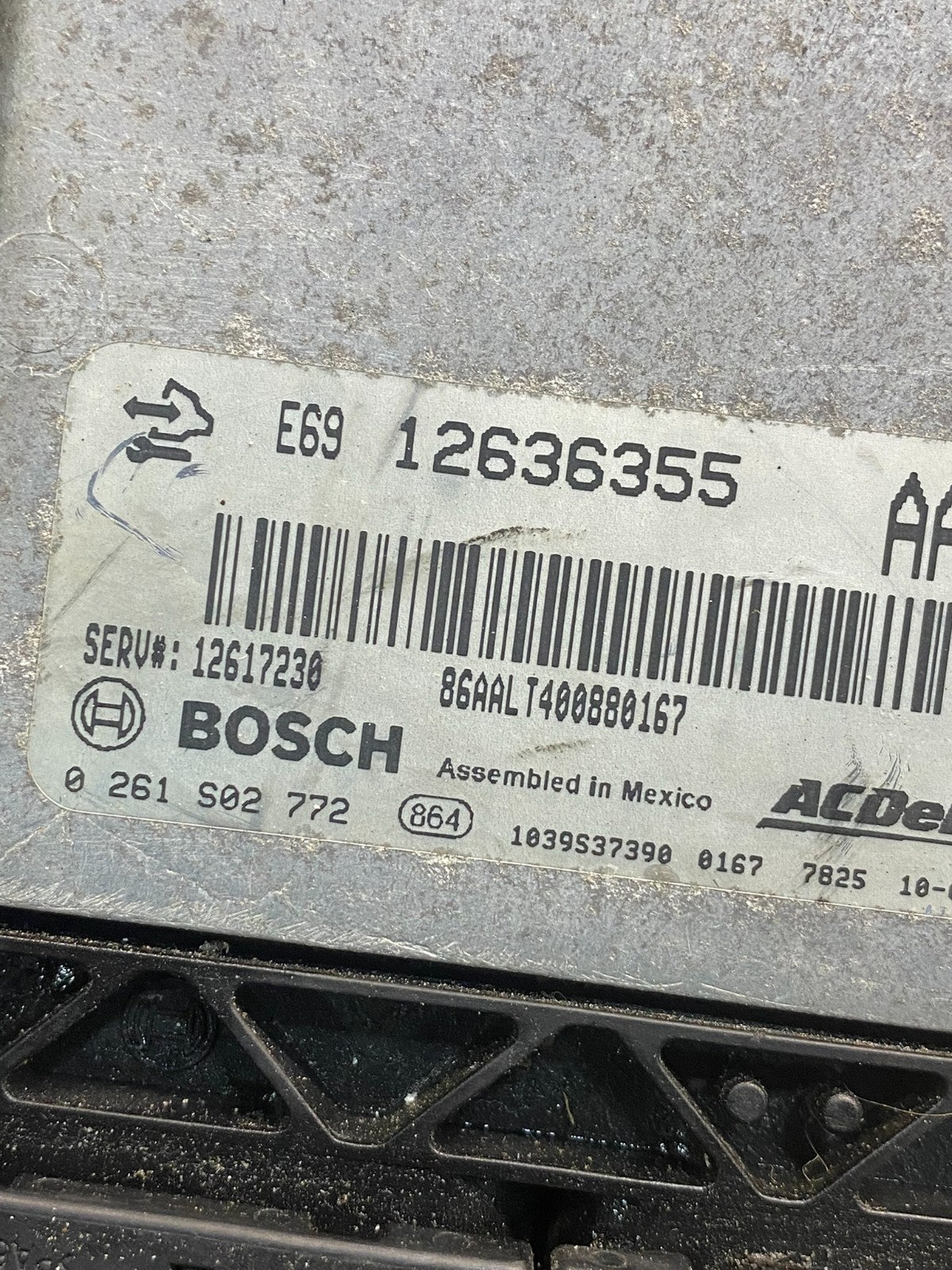 2010 2011 GMC Acadia Traverse Engine Control Module ECM ECU 12636355 ad9385 DG2