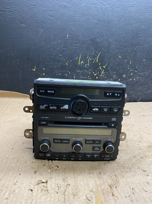 2006-2008 Honda Pilot Center Radio AM CD Player Climate Control Oem Z1970 DG0