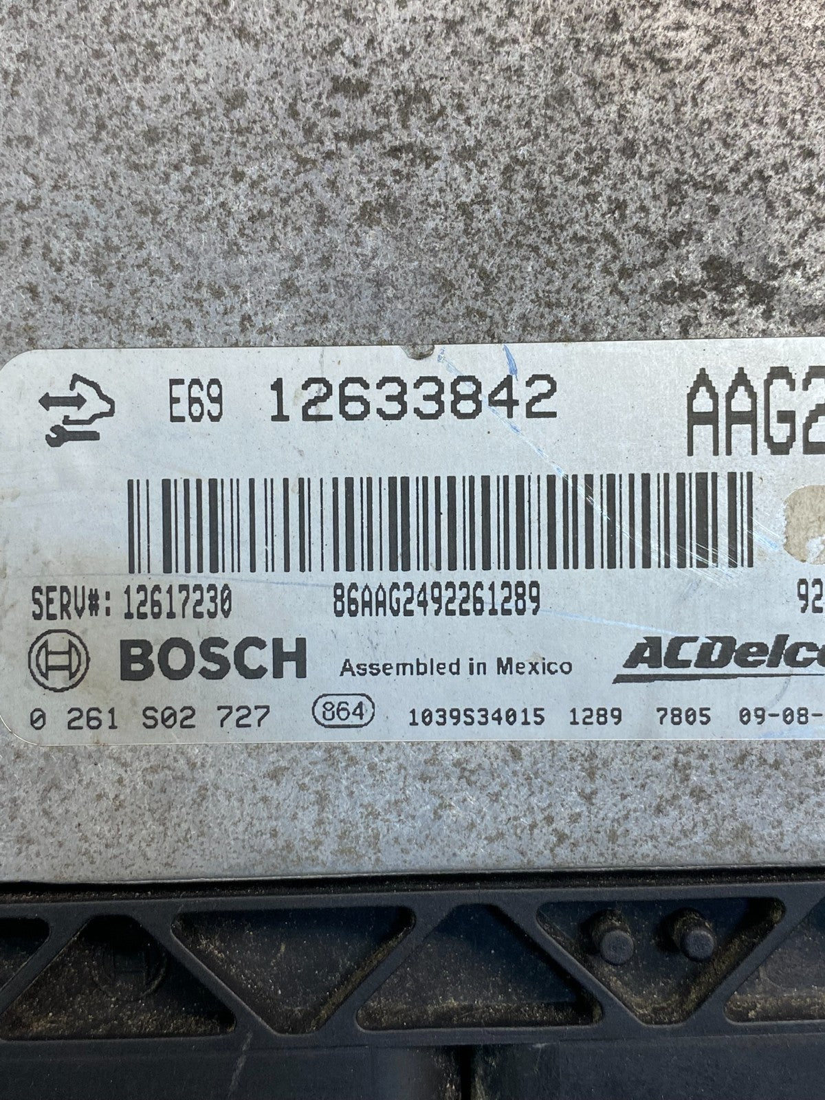 2010 2011 GMC Acadia Traverse Engine Control Module ECM ECU 12633842 AG9738 DG2