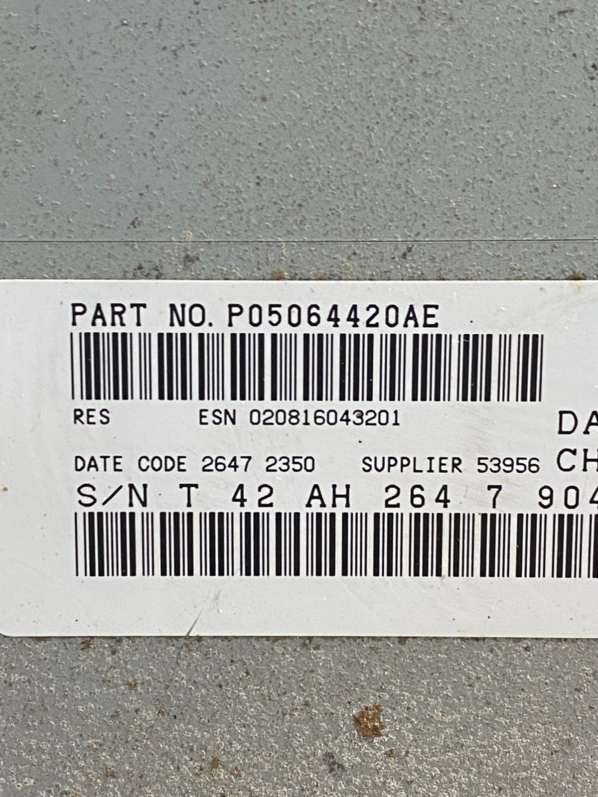 2007-2012 Chrysler Dodge Jeep Ram Radio CD MP3 AUX Receiver AH1804 DG6