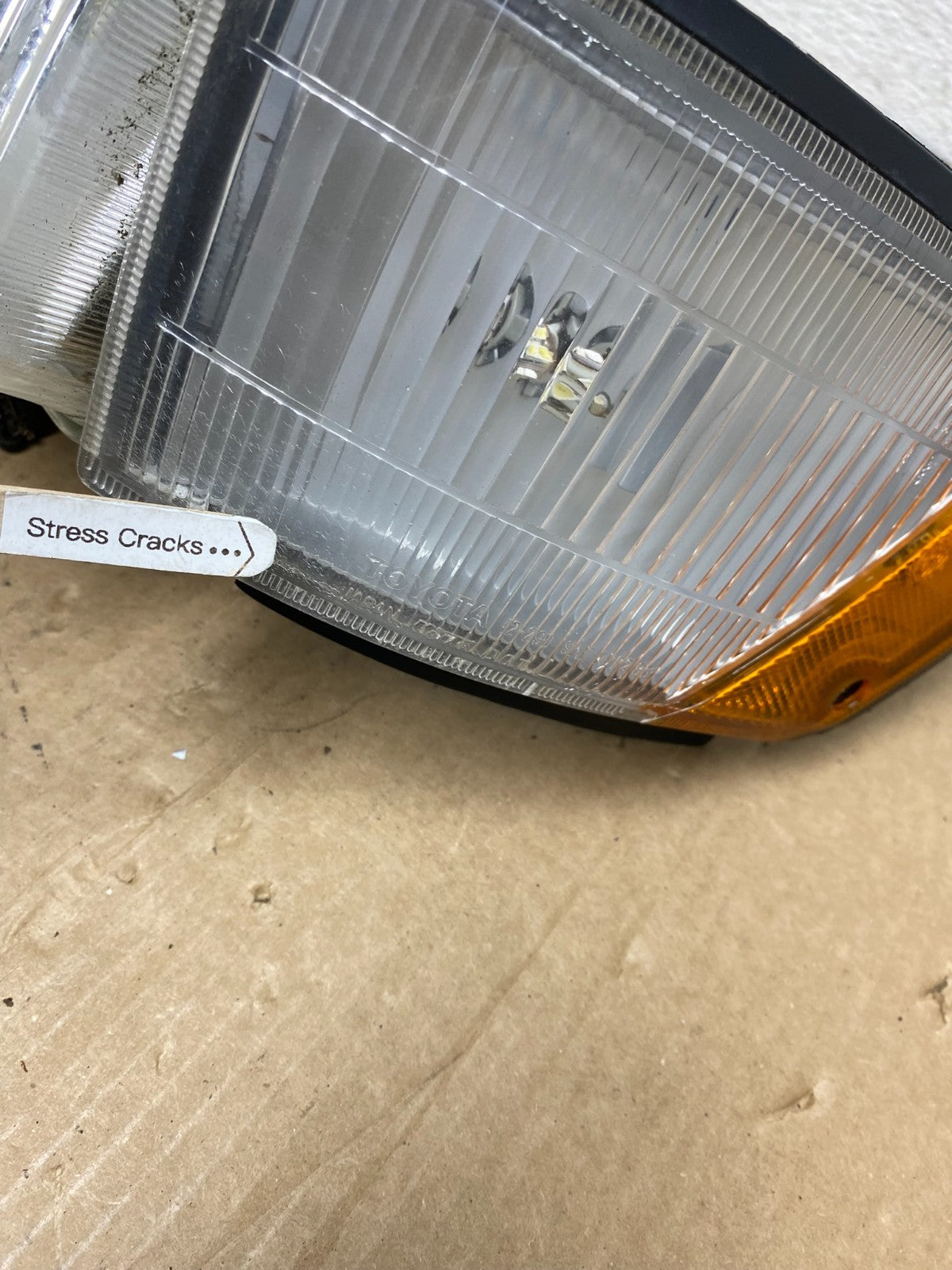 1988 to 1992 Toyota Corolla Left Driver Side Headlight AG20324