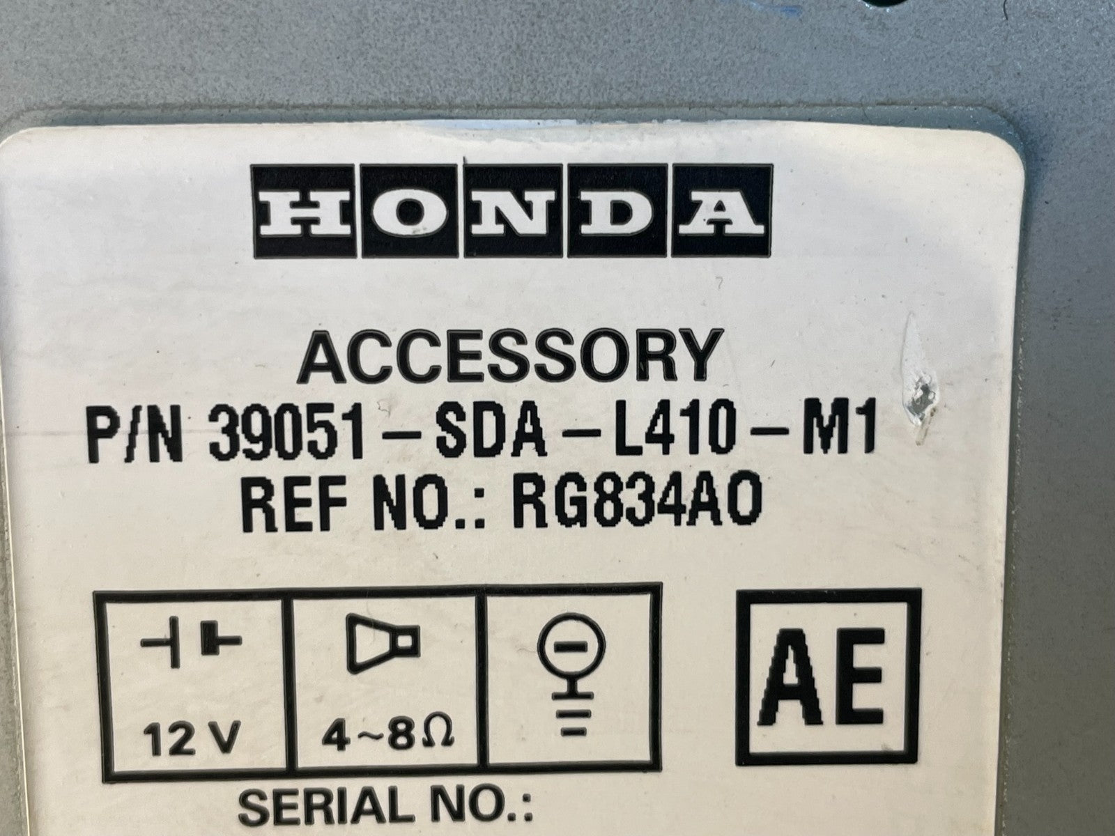 2004 2007 Honda Accord Information Display Screen Climate Control AG2987 DG8