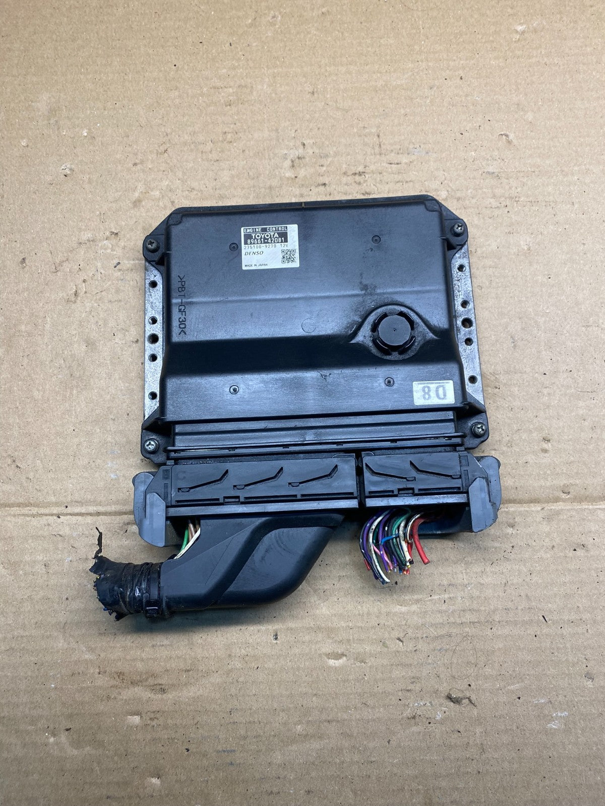 2006 Toyota Rav4 Electronic Engine Control Module ECU ECM 89661-42D81 ai7538 DG0