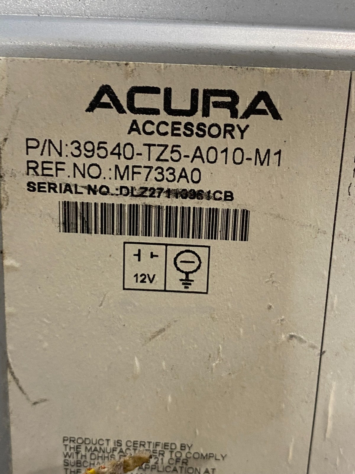 2014 to 2015 Acura Mdx Radio Stereo 6 CD Player Climate Control Pan OE ae6385 DG6