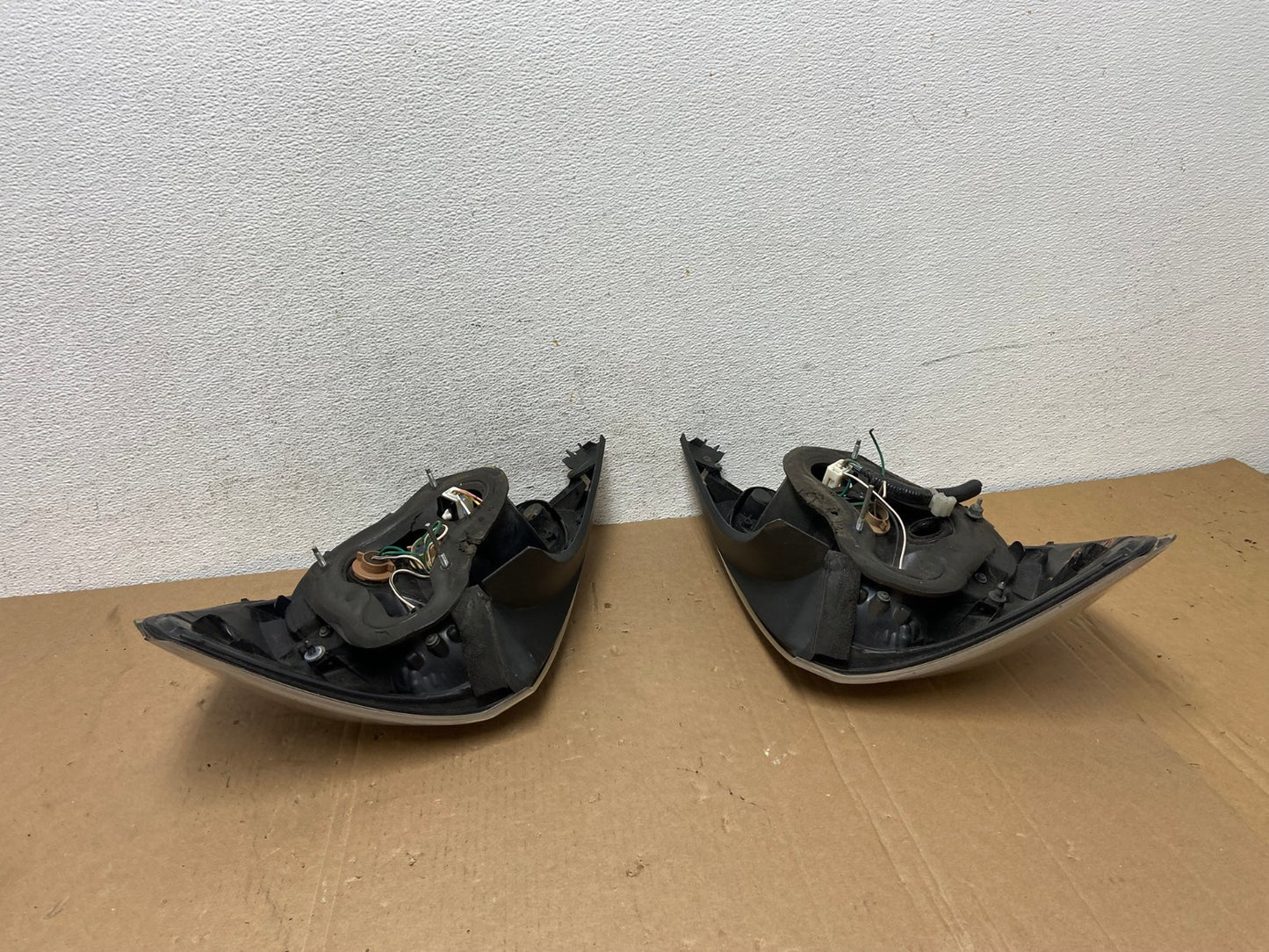 2007 to 2010 Scion TC Left+Right Set Black Tail Lights AD7924 LK7