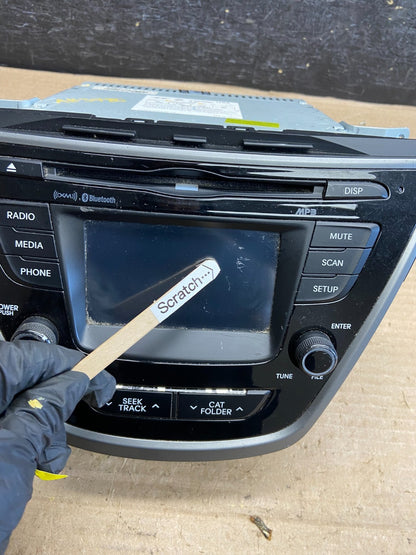2014 2015 2016 Hyundai Elantra Am Fm Cd Player Radio Receiver AH3720 DG1