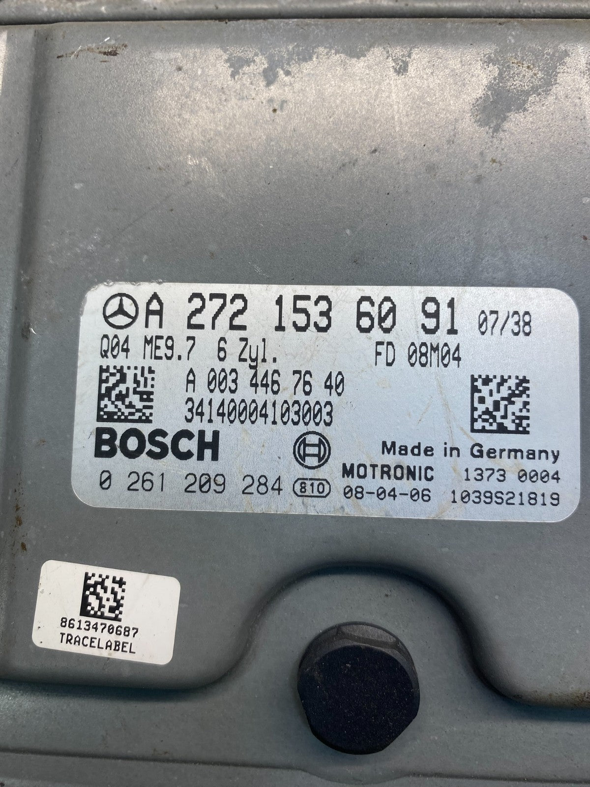 2006 to 2009 Mercedes R350 ML350 Engine Computer Module ECM ECU AC2610 DG2