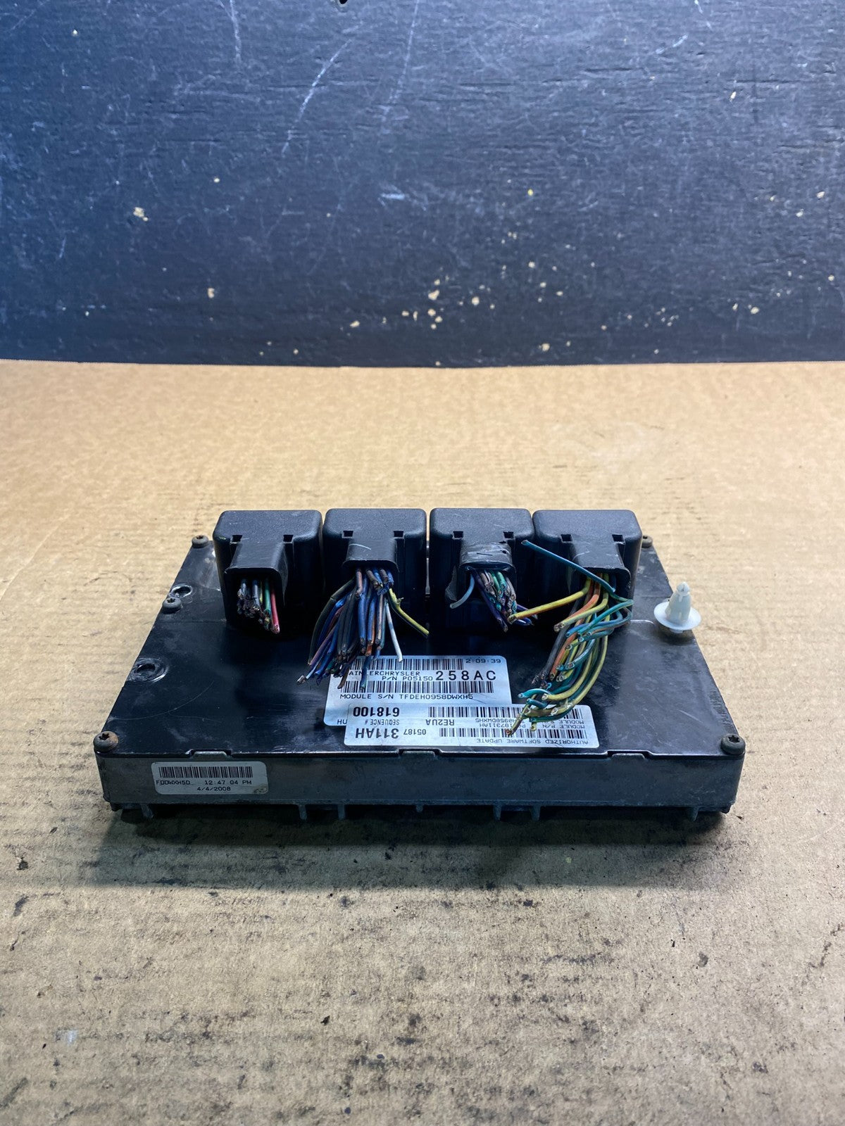 2008 Jeep Grand Cherokee 5.7L Engine Computer Module ECU p05187311ah AA1752 DG0