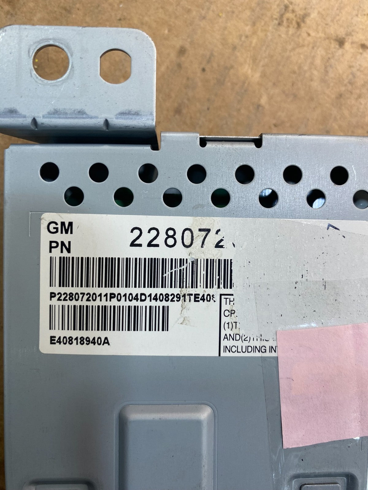 2010 - 2017 GMC Terrain Dash Radio Information Display Screen AC6963 DG5