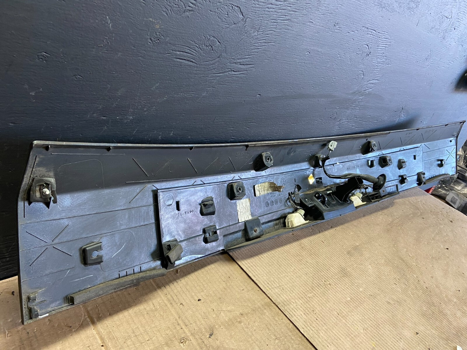 2011-2018 Dodge Grand Caravan Black Rear Tail Gate Trim Molding Panel OEM D94258